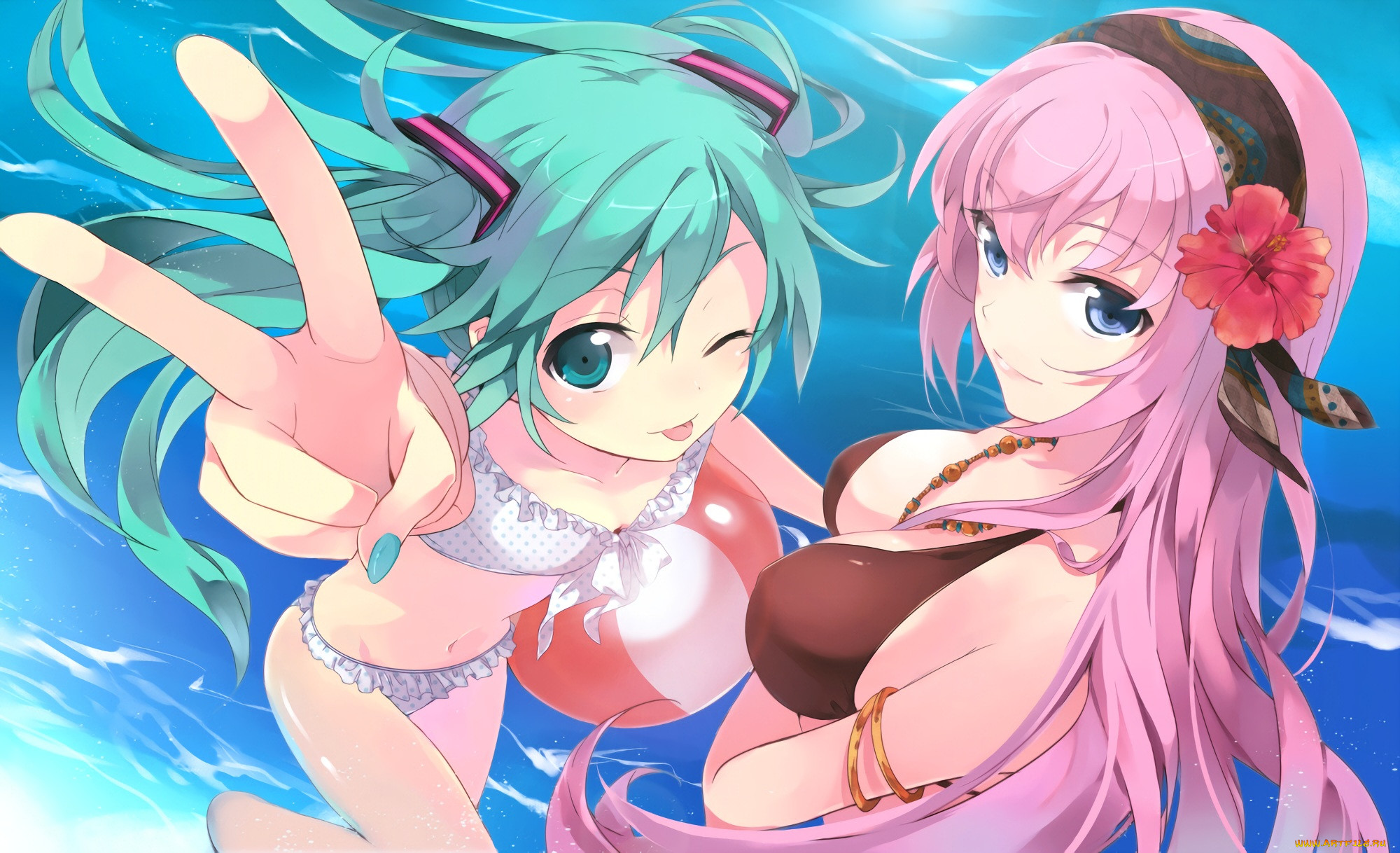 Aqua girls. Megurine Luka в купальнике. Лука Мегурин и Хатсуне Мику ххх. Голая лука аниме и Мику. Hatsune Miku and Luka Megurine рутефш.